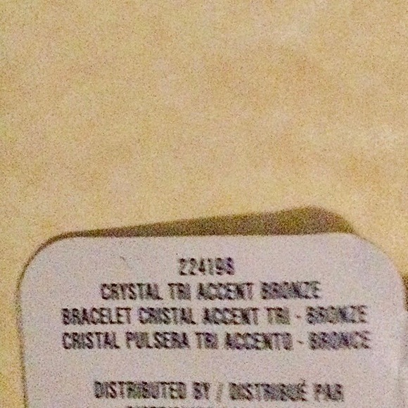 Bronze Crystal Bead Bracelet and Pendant Set - Picture 2 of 2